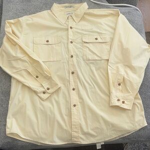 Orvis Light Yellow Long Sleeve Shirt